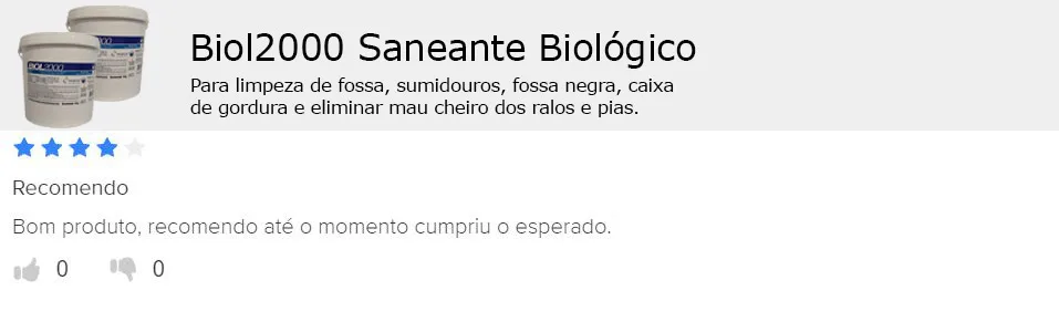 Avaliação na plataforma com quatro estrelas: cliente recomenda e diz que o produto cumpriu o esperado.