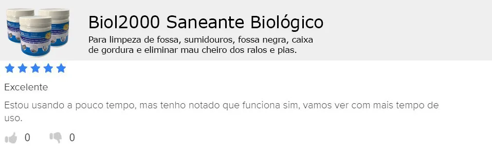 Avaliação na plataforma: com pouco tempo de uso, o cliente já nota que funciona.